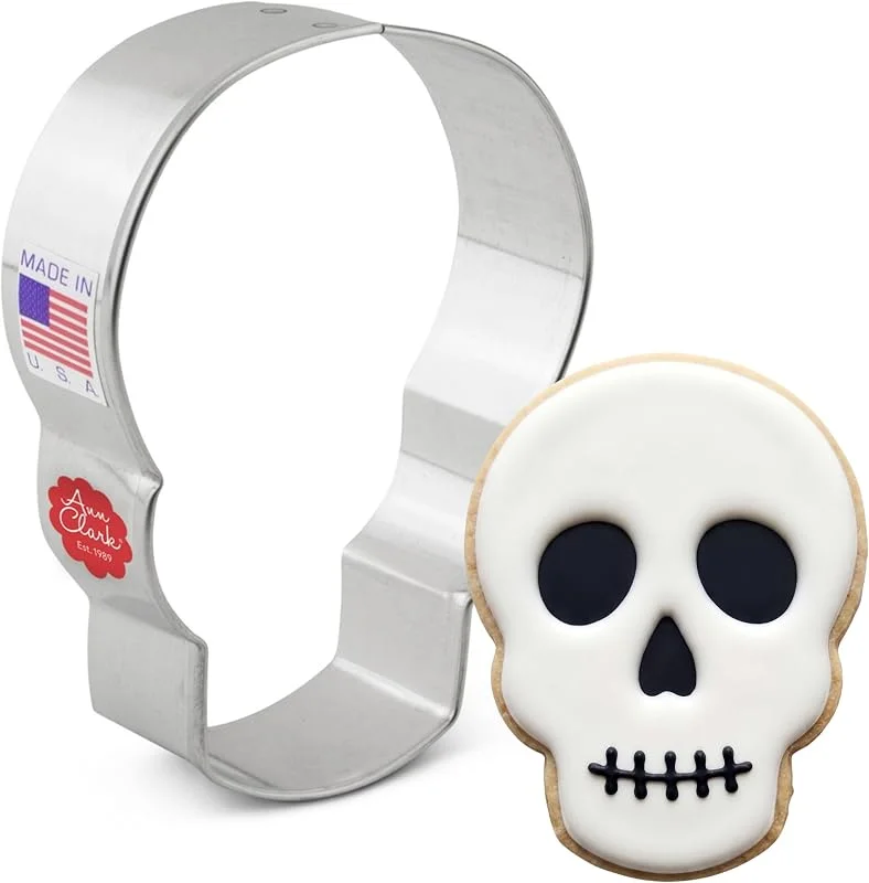 Visita la tienda de Ann Clark Cookie Cutters Ann Clark Cookie Cutters Cortador de galletas Día de los Muertos, calavera - 9, 5 cm - Acero fabricado en EE. UU. — Hogar y cocina