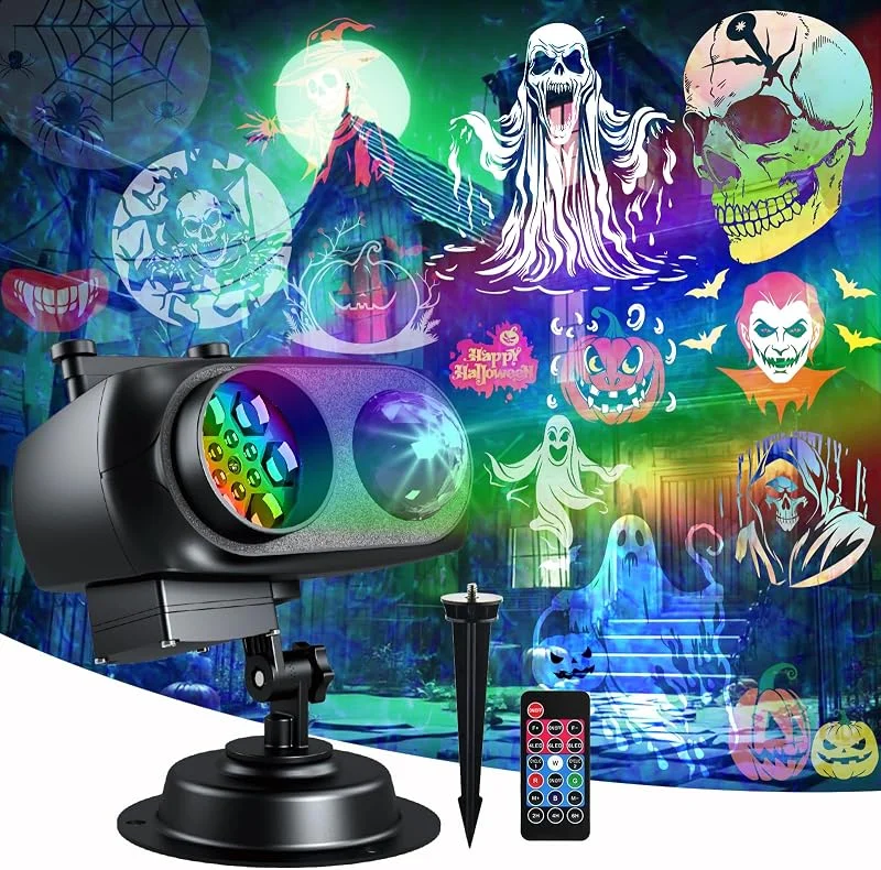 Visita la tienda de MOSSNDAR 96 Patrones Proyector Halloween Navidad Decoración Exterior — Luces Navidad