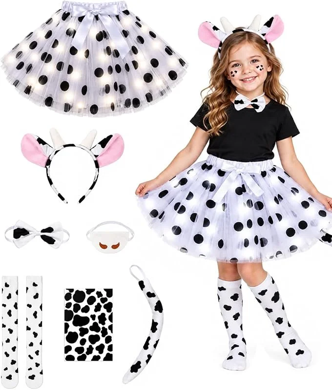 Visita la tienda de COYBTO Disfraz de Animal para Niña, Set de Disfraz Tutú de Princesa Luminoso — Ropa Navidad