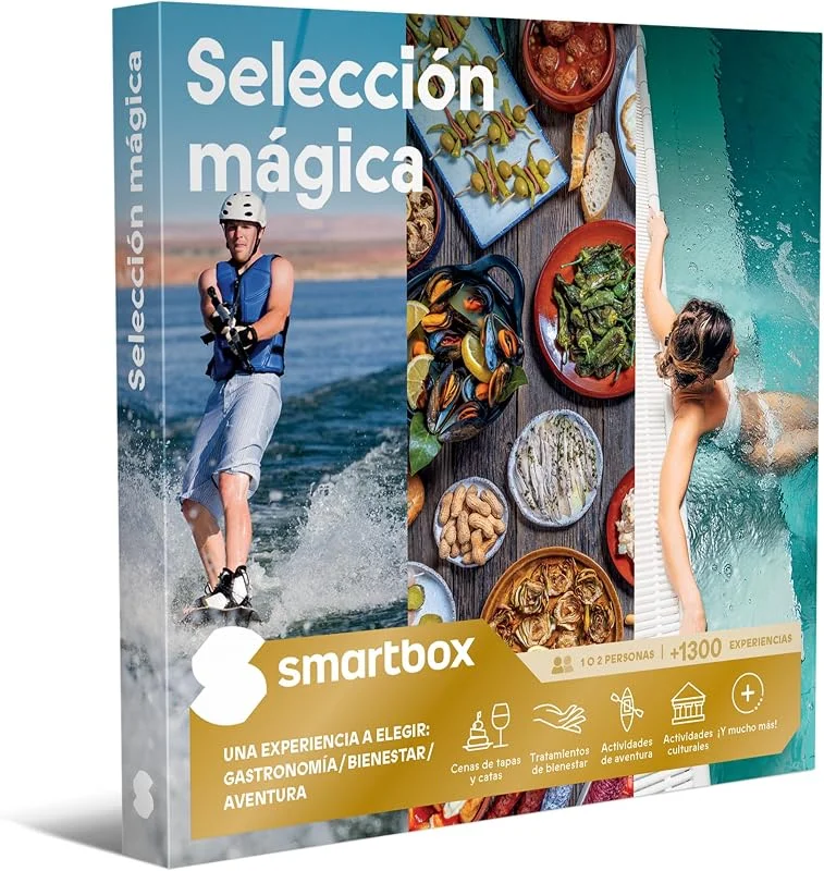 Visita la tienda de Smartbox Smartbox Caja regalo Selección mágica, Idea de regalo, 1 actividad de gastronomía, bienestar o aventura para 1 o 2 personas — Vino y mesa festiva