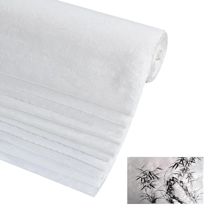 Visita la tienda de NBEADS NBEADS 10 Pz de Papel Morera, Papel de Seda para Decoupage Natural de 144x35cm Papel de Arroz de Fibra Natural para Escribir Y Pintar Papel Decorativo, Manualidad de Papel para Hacer Tarjetas, Blanco — Envoltorio regalo