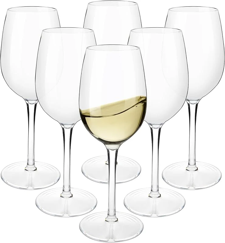 Visita la tienda de HAHASHOW HAHASHOW Copas de Vino de Plástico Tritan Irrompible 355mL, Juego de 6 — Vino y mesa festiva