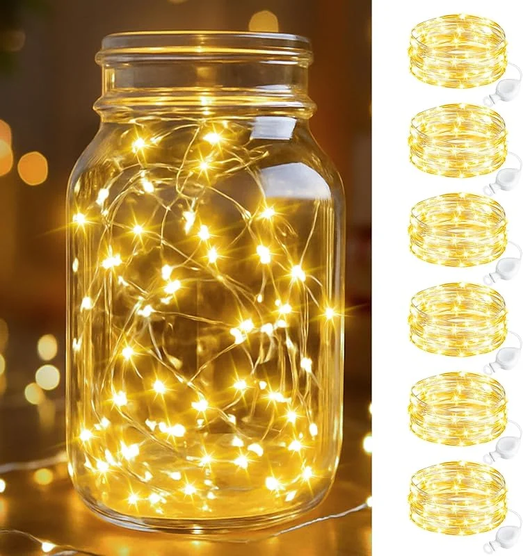 Visita la tienda de btfarm btfarm 6 Piezas Luces LED Pilas, 2M 20 LED Luces de Navidad con Pilas — Luces Navidad