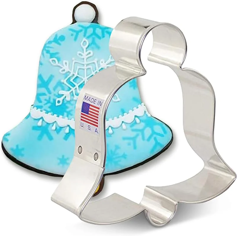 Visita la tienda de Ann Clark Cookie Cutters Ann Clark Christmas Church Bell - Cortador de galletas de 3-3, 4 pulgadas, fabricado en Estados Unidos — Hogar y cocina