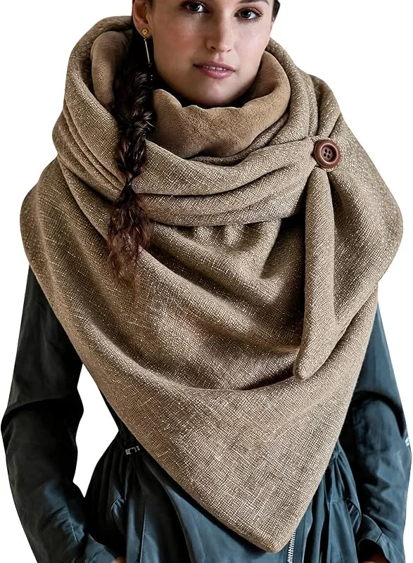 Visita la tienda de heekpek heekpek Bufanda Mujer Invierno Bufandas Cuello Chales con Botón — Ropa Navidad