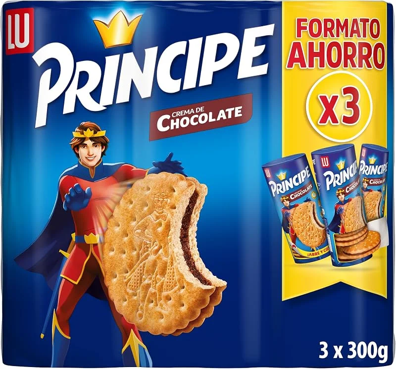 Visita la tienda de Principe Príncipe Original Galletas, Rellenas Crema de Chocolate, Pack 3 x 300g — Hogar y cocina