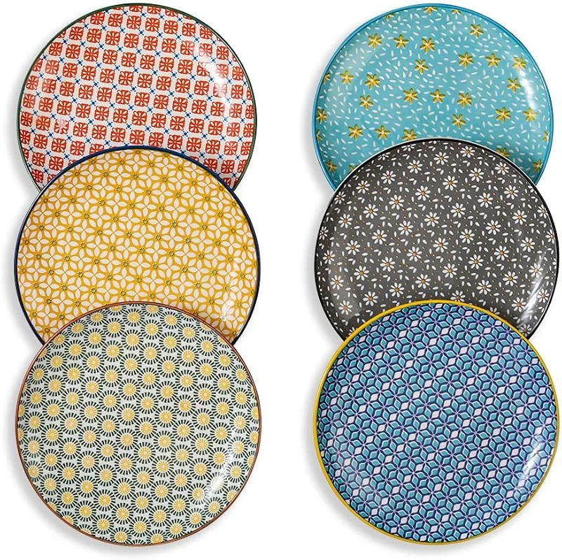 Visita la tienda de Batitie Platos Vajilla Porcelana - Set de 6 Platos de Postre en Ceramica - Platos Llanos, Aptos para el Microondas y Lavavajillas - 20, 3 cm — Adviento y mesa