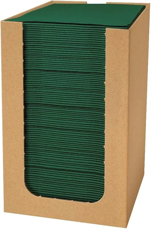 Visita la tienda de PAW Decor Collection PAW Servilletas Cóctel Textil 20 x 20 cm, 100 uds - Verde Oscuro — Adviento y mesa