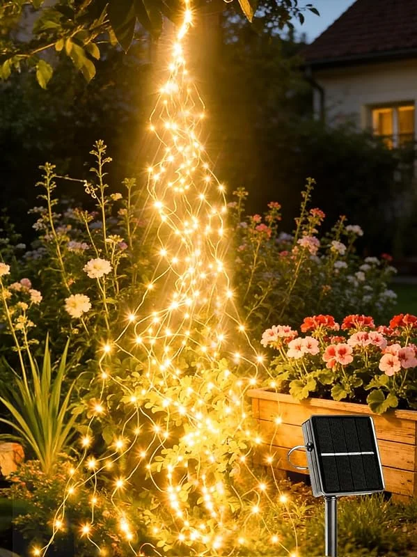 Visita la tienda de Joycome Joycome Guirnalda Luces Solares, 2m 200 LED Guirnalda Luces Exterior — Luces Navidad