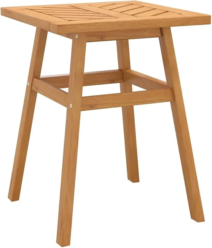 Visita la tienda de vidaXL vidaXL Mesa Auxiliar Madera Maciza Acacia 45x45x60 cm — Adviento y mesa