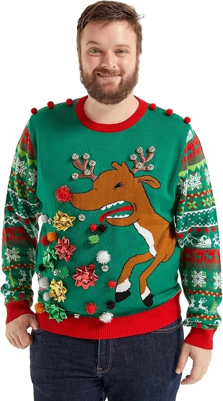 OFF THE RACK Christmas Sweater Suéter Unisex Adulto — Ropa Navidad