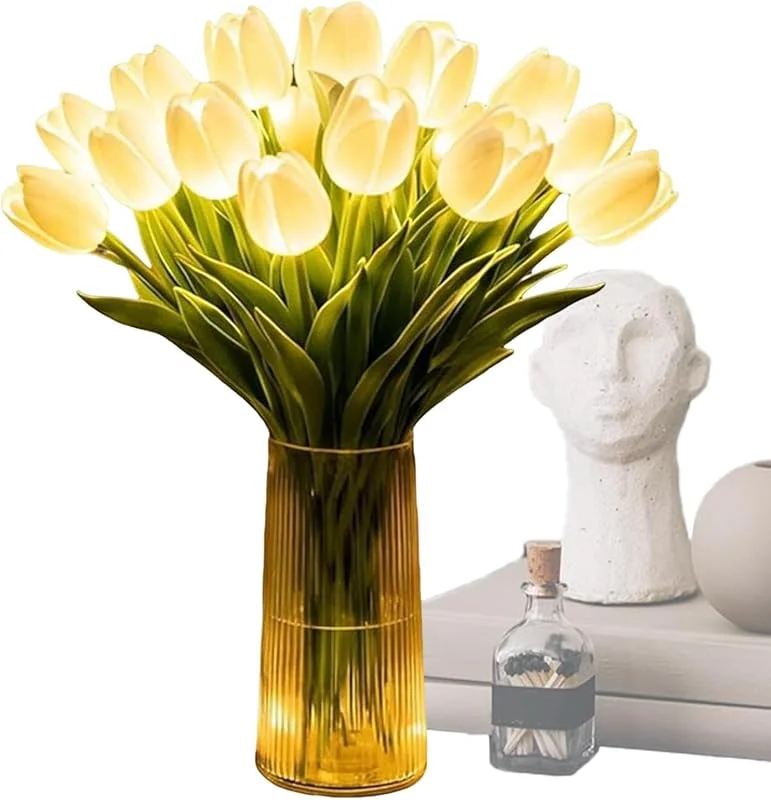 Générique Lámpara de Mesa Flor Romántico Decorativo Decoración — Cena a la luz de velas