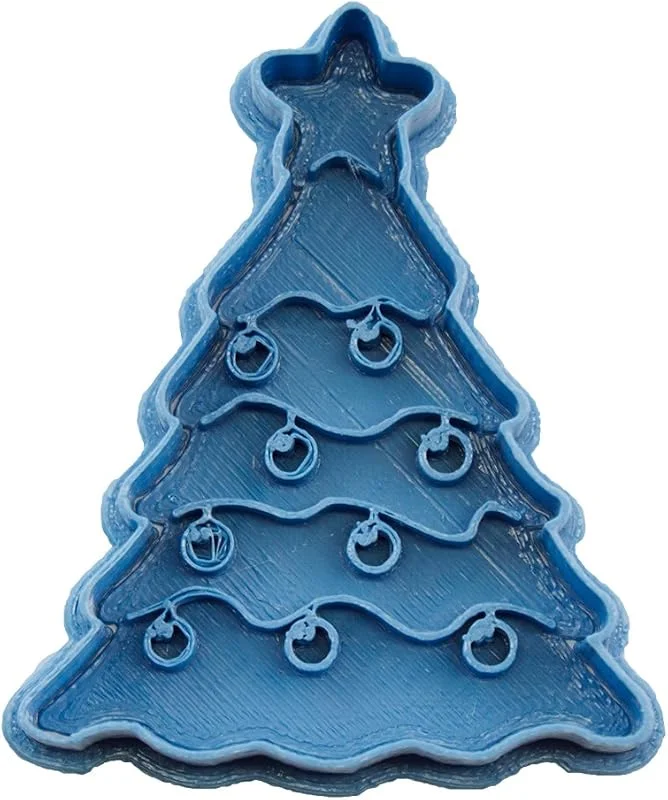 Visita la tienda de Cuticuter Cuticuter Árbol de Navidad Cortador de Galletas, Azul. 8x7x1, 5cm — Hogar y cocina