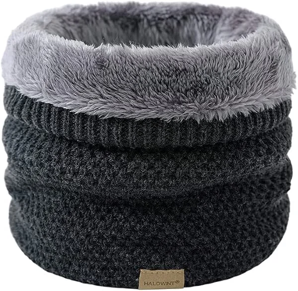 Visita la tienda de JFAN JFAN Neutral Bufanda De Punto Cruzado Suave Forrada De Doble Capa Cálida Bufanda a Prueba DeViento De Invierno — Ropa Navidad