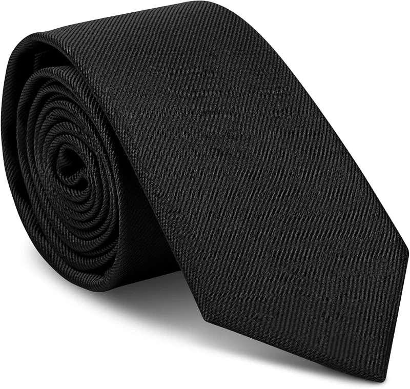 URAQT Corbatas de Hombre, 8cm Corbata de Color Solido Clásico, Fucsia Medio — Ropa Navidad