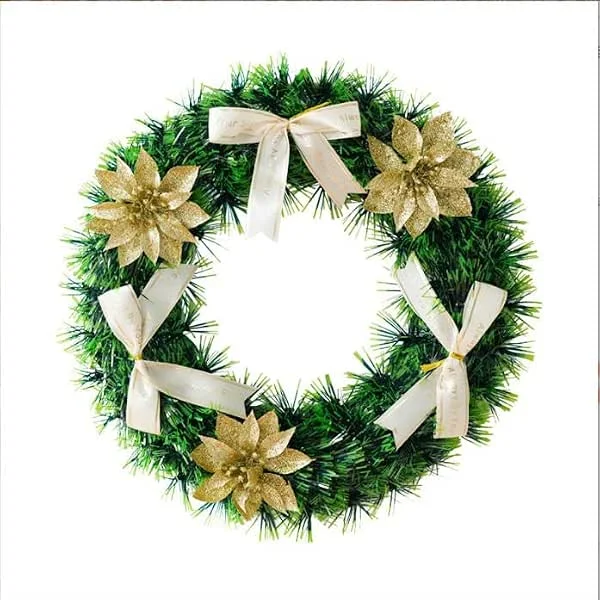 Wotrilw Guirnalda de Navidad, Abeto Artificial con Luces LED, Verde, 15 m, Decoración Navideña Impermeable para Interior y Exterior, Puertas, Chimeneas, Escaleras y Jardines — Decoracion Navidad