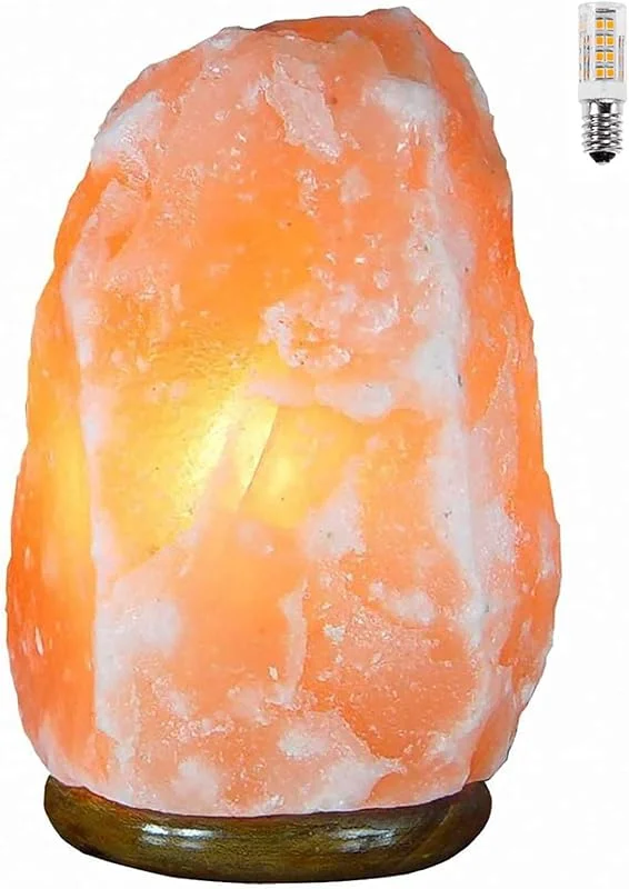 Visita la tienda de H HANSEL HOME H HANSEL HOME Lámpara de Sal del Himalaya Natural 4-6 Kg + 1 Bombilla de Led de Repuesto Enchufe Europeo — Cena a la luz de velas