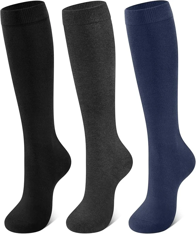 Visita la tienda de CLOSEMATE CLOSEMATE Calcetines Mujer hasta Rodilla 80% Algodón 3 Pares — Ropa Navidad