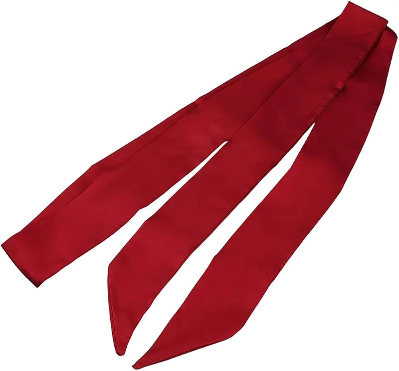 Visita la tienda de GORGECRAFT GORGECRAFT 2 pañuelo de Cinta Rojo Elegante de Color Liso Pañuelo Fino Largo Pañuelo para el Cuello Faja Cinturón de Satén Diadema Lazo para Mujer Camisas Vaqueros Vestidos para Asas de Bolso. — Ropa Navidad
