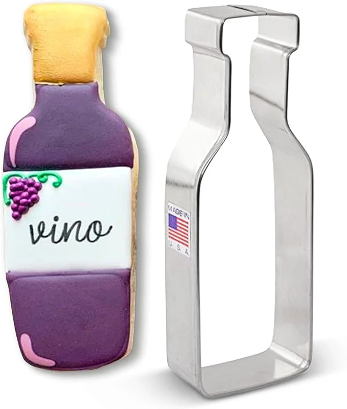 Visita la tienda de Ann Clark Cookie Cutters Ann Clark Cookie Cutters Cortador de galletas botella de vino - 12, 7 cm — Hogar y cocina