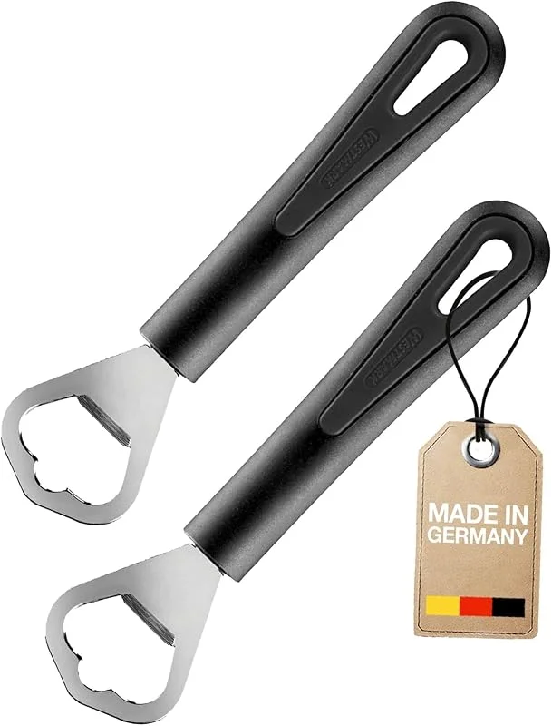 Visita la tienda de Westmark Westmark 2 Abrebotellas, Longitud: cada una 17 cm, Acero, plástico, Gentle, negro, 280822E4 — Vino y mesa festiva
