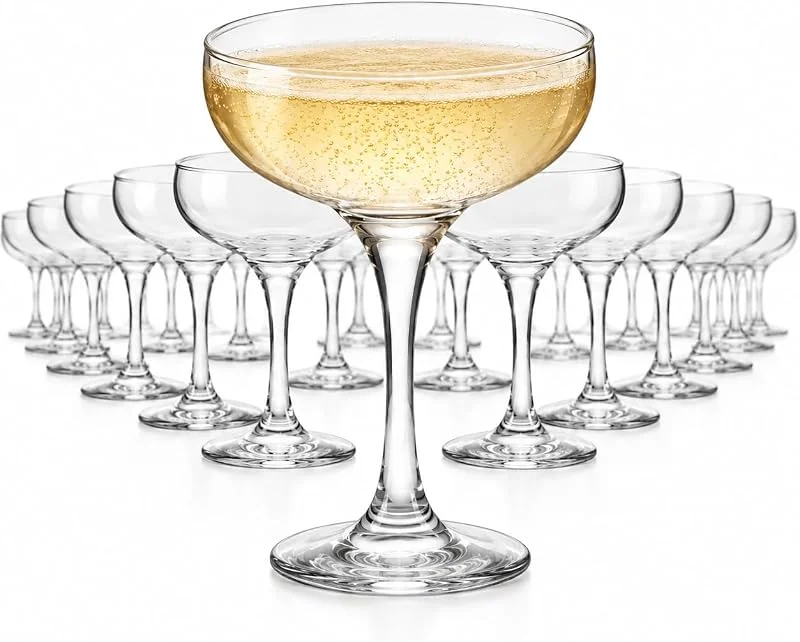 bar@drinkstuff Essence Champagne Coupe 235 ml – Caja de 24 vasos de vidrio — Vino y mesa festiva