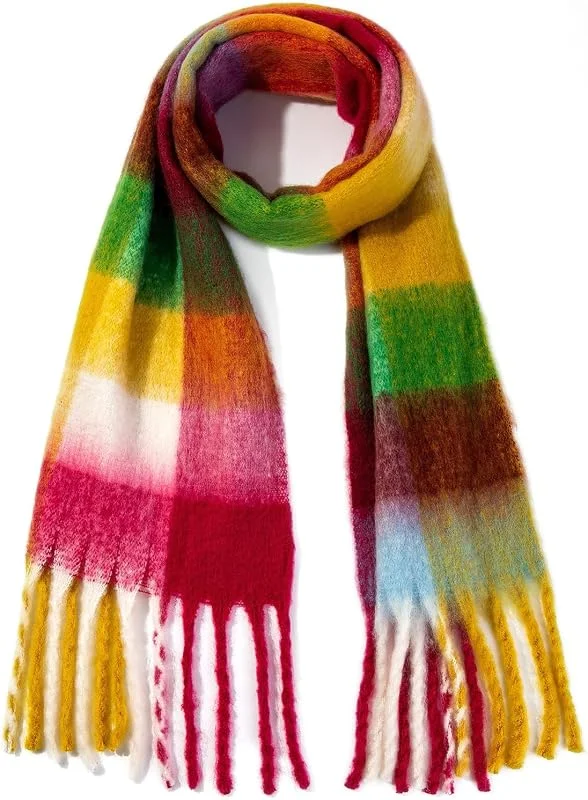 XINNE Bufanda de Mujer Invierno Otoño Manta Cálida Bufandas Chal Envolvente — Ropa Navidad