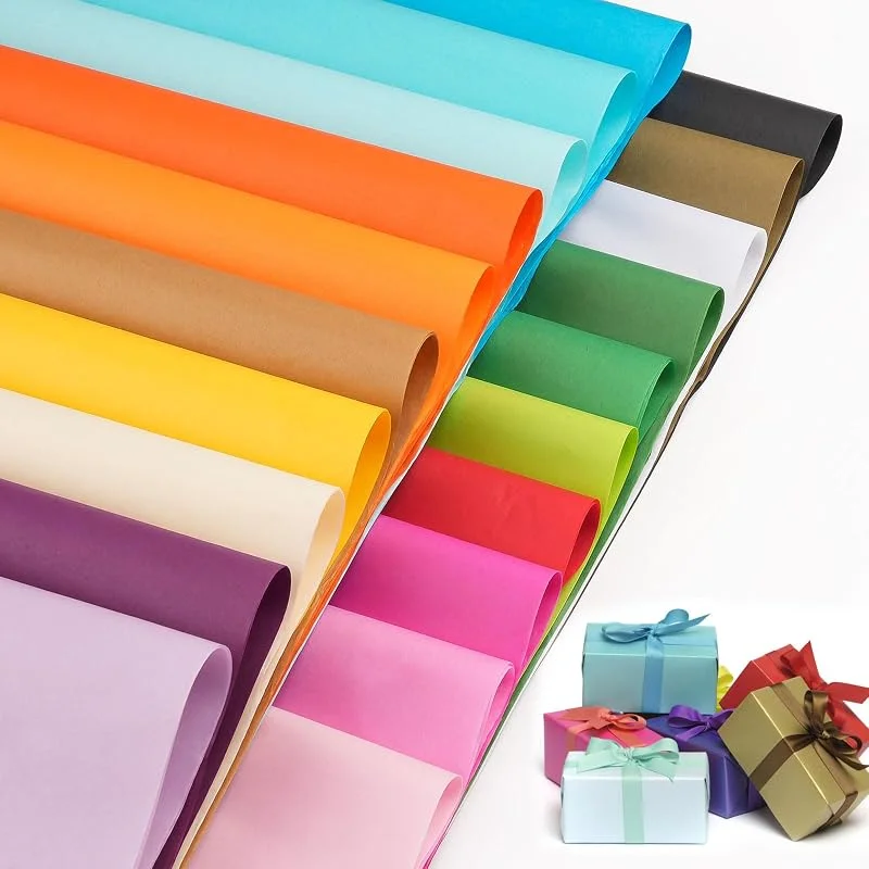 Svalor 60 Papel de seda, 70x50cm Papel de embalaje, Papel de seda grande colorido — Envoltorio regalo