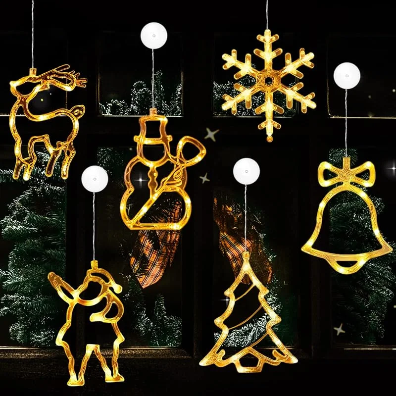 IWTBNOA Luces Navidad Led, Estrella Navidad Luminosa, Luces de Cortina de Estrella, Luces LED de Navidad Colgantes, Luminosas de Cortina para Fiesta de Navidad, Interior, Exterior — Decoracion Navidad