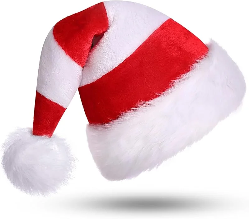 Visita la tienda de CITÉTOILE CITETOILE Gorro de Navidad unisex para adulto, sombrero de terciopelo de lujo, clásico gorro de Papá Noel para decoración de Halloween — Ropa Navidad