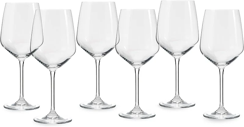 Visita la tienda de ECHTWERK ECHTWERK copas de vino tinto, juego de 6, 627 ml - copas de vino, copas de vino, copas de cristal en forma de bulbo, con gran abertura, aptas para lavavajillas, 23, 3 x 9, 8 cm — Vino y mesa festiva