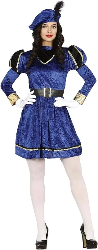 Visita la tienda de FIESTAS GUIRCA Disfraz de Paje Real Azul para Mujer — Ropa Navidad
