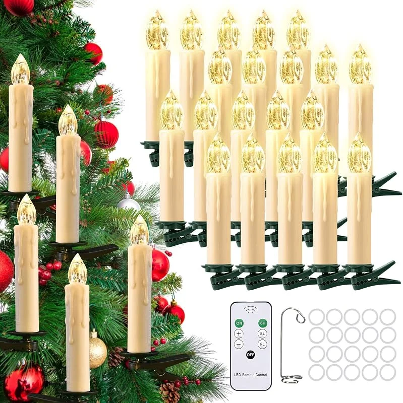 Visita la tienda de cimetech cimetech 20 Velas LED de Árbol de Navidad Decoracion Halloween — Luces Navidad