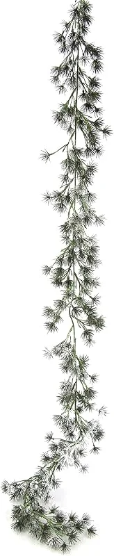 Flair Flower Guirnalda de Abeto con Nieve Artificial, guirnaldas Decorativas para Chimenea, escaleras, Abeto, alerce, Guirnalda de Navidad, Mesa, Puerta, decoración navideña — Decoracion Navidad