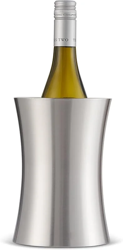 Visita la tienda de OS Oak & Steel ENGLAND Oak & Steel - Enfriador de Botellas de Vino de Acero Inoxidable con Doble Pared - Nevera de Vino, Enfriador de Botellas, Ideal para Vino, Champán, Cerveza - Regalo Celebraciones, Aniversarios, Bodas — Vino y mesa festiva