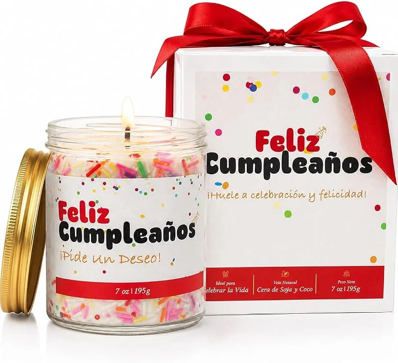 Visita la tienda de OUTLET PRODUCTOS 1000 Vela Aromática Vainilla, Regalo Cumpleaños con Caja — Cena a la luz de velas