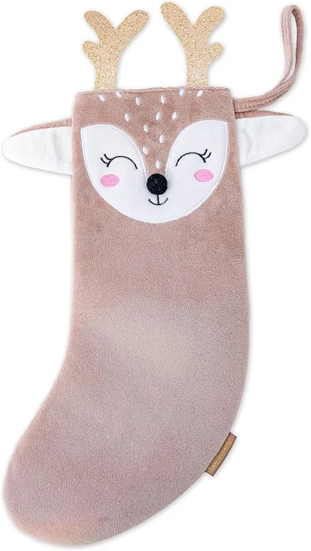 Papierdrachen un calcetín de Navidad 20 x 40 cm - magnífico Motivo Corzo — Decoracion Navidad