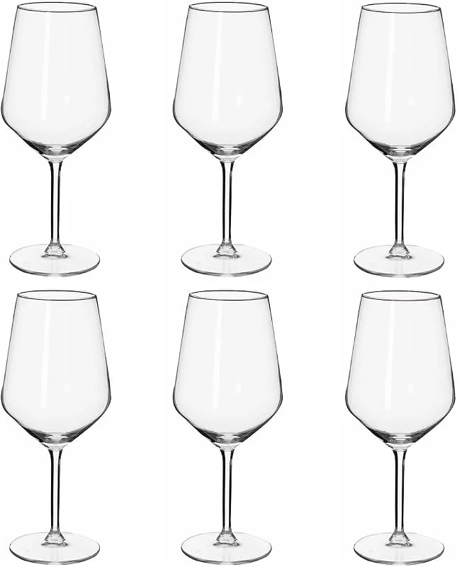 alpina Copas de Vino Tinto - Copas Vino 6 Piezas - Copa Vino 53cl - Regalo Cumpleaños - Regalos Originales Para Mujer y Parejas - Transparante - Vidrio — Vino y mesa festiva