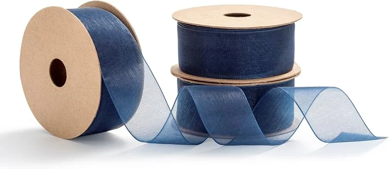Visita la tienda de MORSUNBELA Cinta de Organza para Regalo Cintas Decorativas Azul rey — Envoltorio regalo