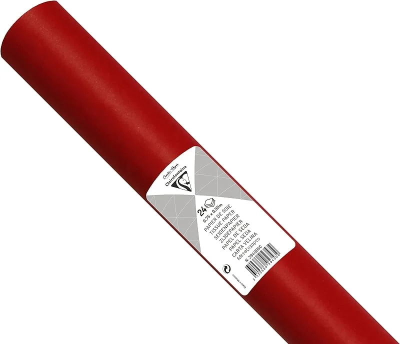 Clairefontaine Maildor – Rollo de papel de seda, 50 x 70 cm, hoja de 24 — Envoltorio regalo