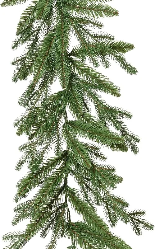Kaemingk Guirnalda artificial de abeto 1, 8 m x 36 cm, para exterior e interior, guirnalda de invierno para decorar y manualidades, guirnalda de Navidad, guirnalda decorativa, color verde — Decoracion Navidad