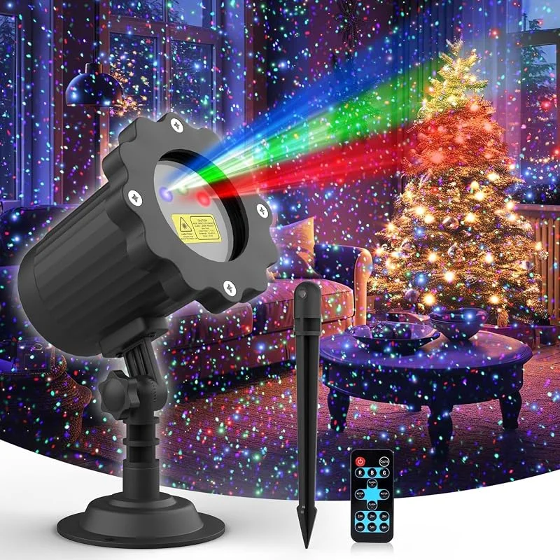 Generic Proyector de luces de estrella de Navidad para exteriores con control remoto para decoración de vacaciones y jardín — Luces Navidad