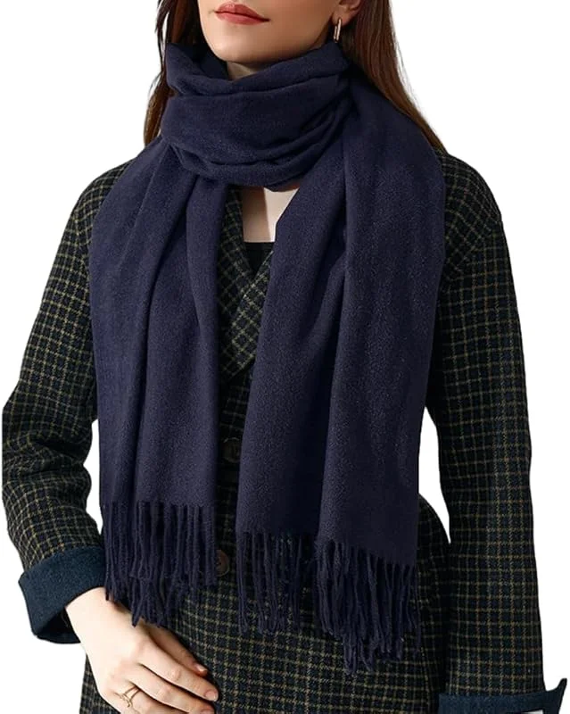 FULOOE Bufandas Mujer Invierno Estolas Elegantes Fulares Moda Larga Grandes Chale — Ropa Navidad