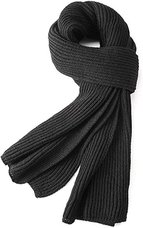 Visita la tienda de VICSPORT Bufanda cálida del otoño y del invierno, Unisex Cuello puro del invierno del color Bufanda caliente del hilado que hace punto — Ropa Navidad