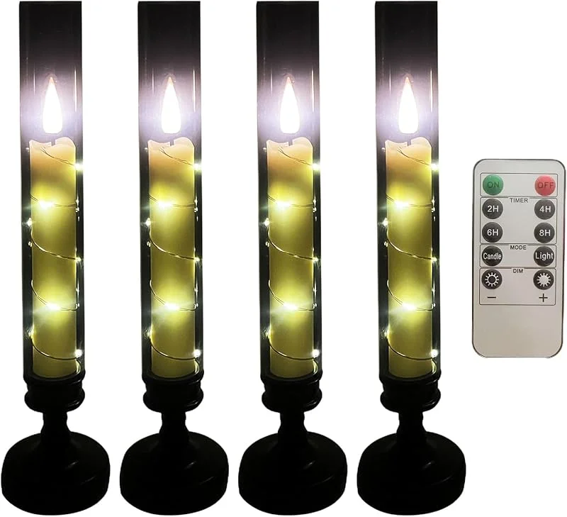 Nuytghr Velas Parpadeantes Sin Llama de Mesa — Cena a la luz de velas
