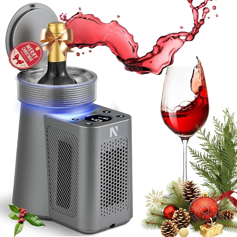 Visita la tienda de NEWTRY NEWTRY Enfriador vino eléctrico 750ml 12V rápido auto champán — Vino y mesa festiva