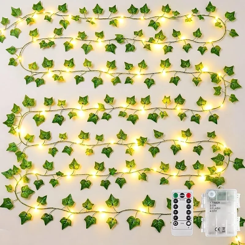 Visita la tienda de Dekofun Guirnalda Luces Exterior de Hiedra, 10m 100LED con Batería — Luces Navidad