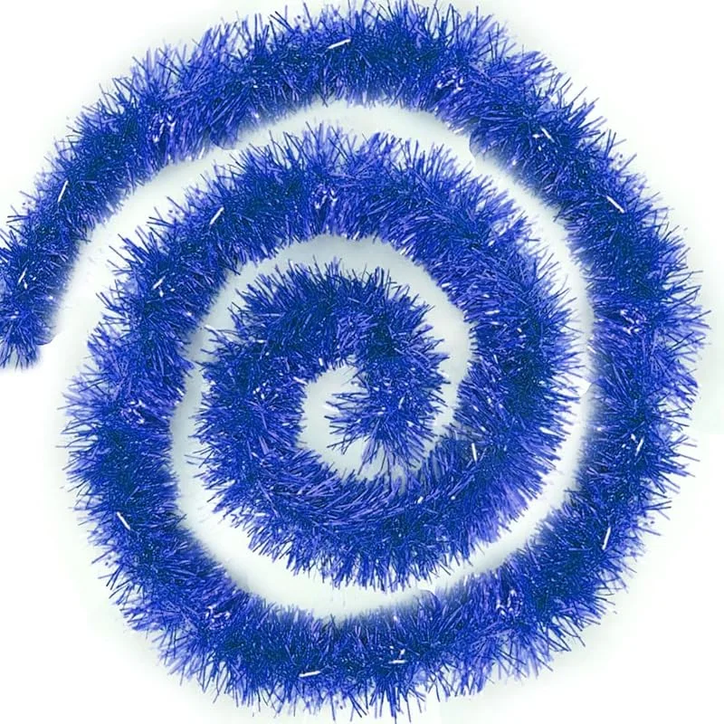 Visita la tienda de Jonami 4X Guirnalda de Navidad Artificial Azul (200 cm) - Decoración de Abeto, Adornos Metálicos Pulidos para Puerta, Pared, Ventana y Chimenea — Decoracion Navidad