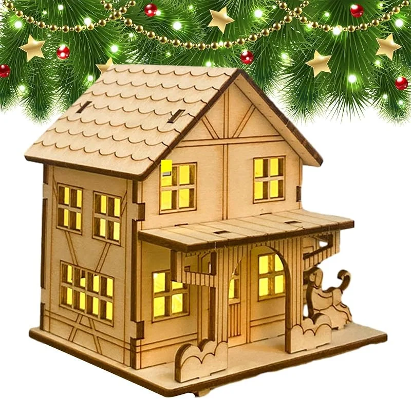 Genérico Casas de Pueblo navideño, Exhibición de Pueblo navideño Manualidades de — Decoracion Navidad