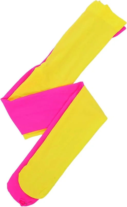 PRETYZOOM Rosa Rojo Zafiro Mujeres Longitud Completa Pantimedias Dos Pantimedias Tonificadas Traje Legging Medias Tamaño Libre Dos Colores Señoras Fiesta Legging Medias — Ropa Navidad